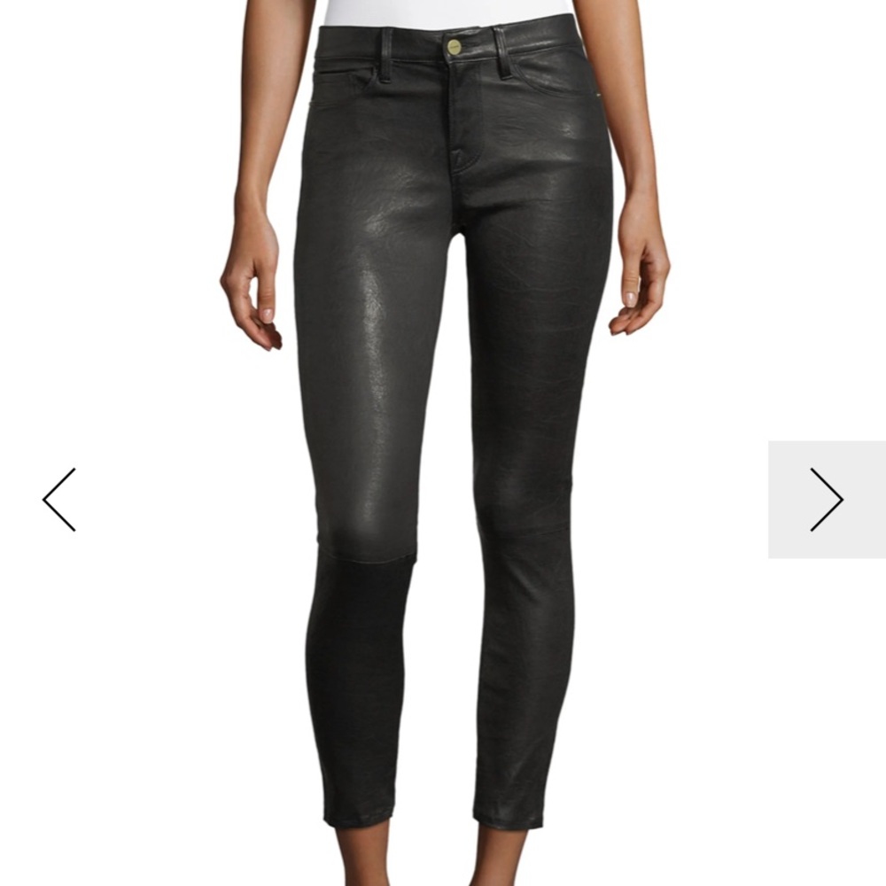 Frame Le Skinny Leather Pants